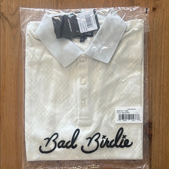 Bad Birdie Classic White Polo - Picture 1 of 4